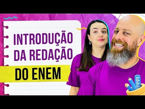Thumbnail da aula: NÃO erre JAMAIS a INTRODUÇÃO do seu TEXTO. [Prof. Noslen]