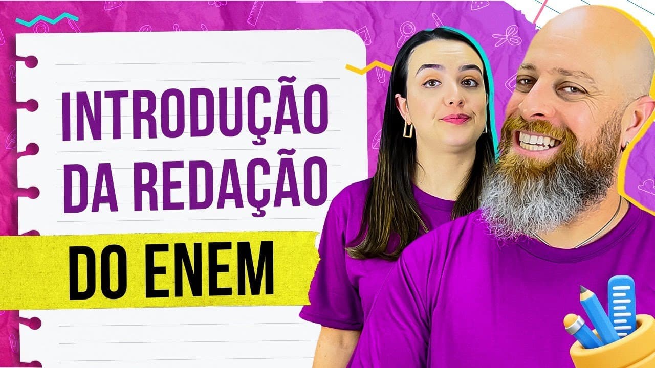 Thumbnail: NÃO erre JAMAIS a INTRODUÇÃO do seu TEXTO. [Prof. Noslen]