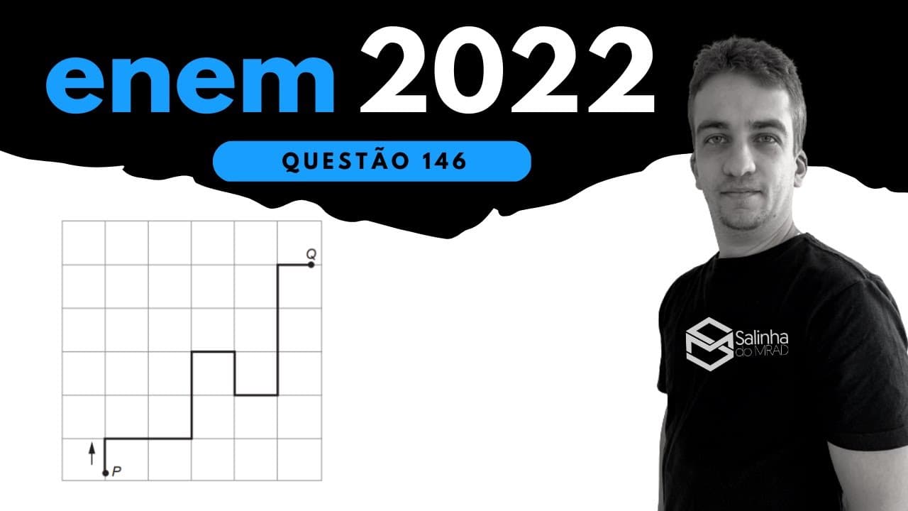 Thumbnail: ENEM 2022 - QUESTÃO 146 - PLANO CARTESIANO - Uma pessoa precisa se deslocar de automóvel do ponto P