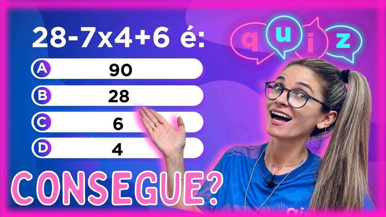 Thumbnail: 💢VENHA PRATICAR  MATEMÁTICA COM ESSE  INCRÍVEL QUIZ  DA GIS