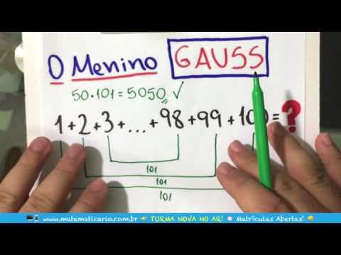 Thumbnail da aula: ⏱ Soma dos Termos de uma Progressão Aritmética e Gauss 👉 Minuto Matemática