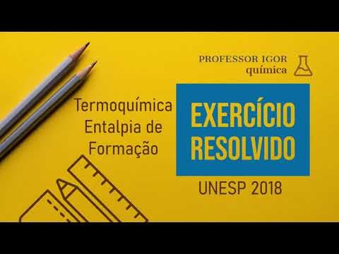 Thumbnail da aula: Termoquímica | UNESP 2018 | Exercício Resolvido