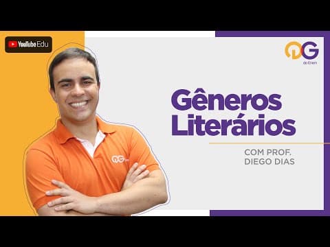 Thumbnail da aula: Gênero Literários com o Prof. Diego Dias