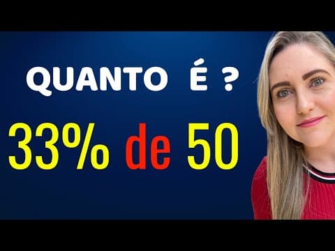 Thumbnail da aula: PORCENTAGEM SEM REGRINHAS!! 🤯😱🤯😱  Matemática básica todo dia.📚🚀
