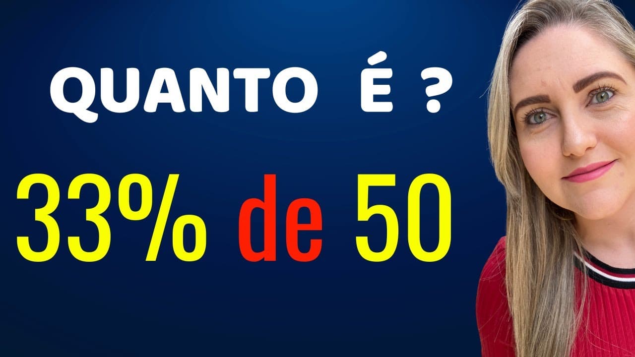 Thumbnail: PORCENTAGEM SEM REGRINHAS!! 🤯😱🤯😱  Matemática básica todo dia.📚🚀
