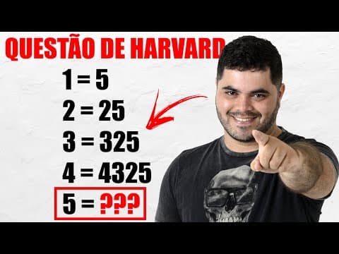 Thumbnail da aula: 💡 Questão de Concurso com LÓGICA DE HARVARD que Ninguém Consegue Resolver!