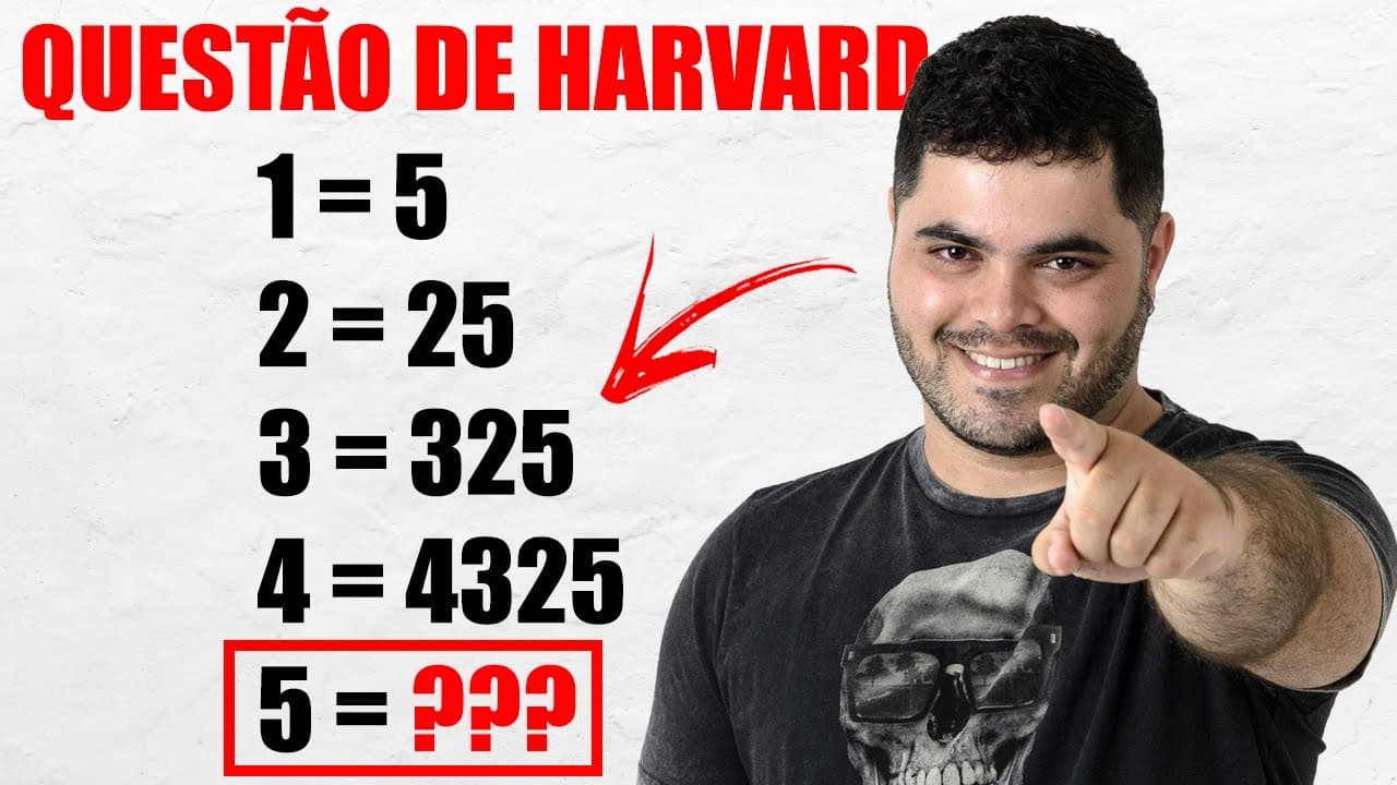 Thumbnail: 💡 Questão de Concurso com LÓGICA DE HARVARD que Ninguém Consegue Resolver!