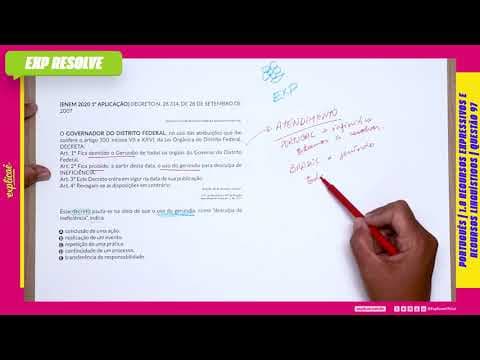 Thumbnail da aula: DECRETO N. 28 314, DE 28 DE SETEMBRO DE (...) | RECURSOS EXPRESSIVOS E RECURSOS LINGUÍSTICOS