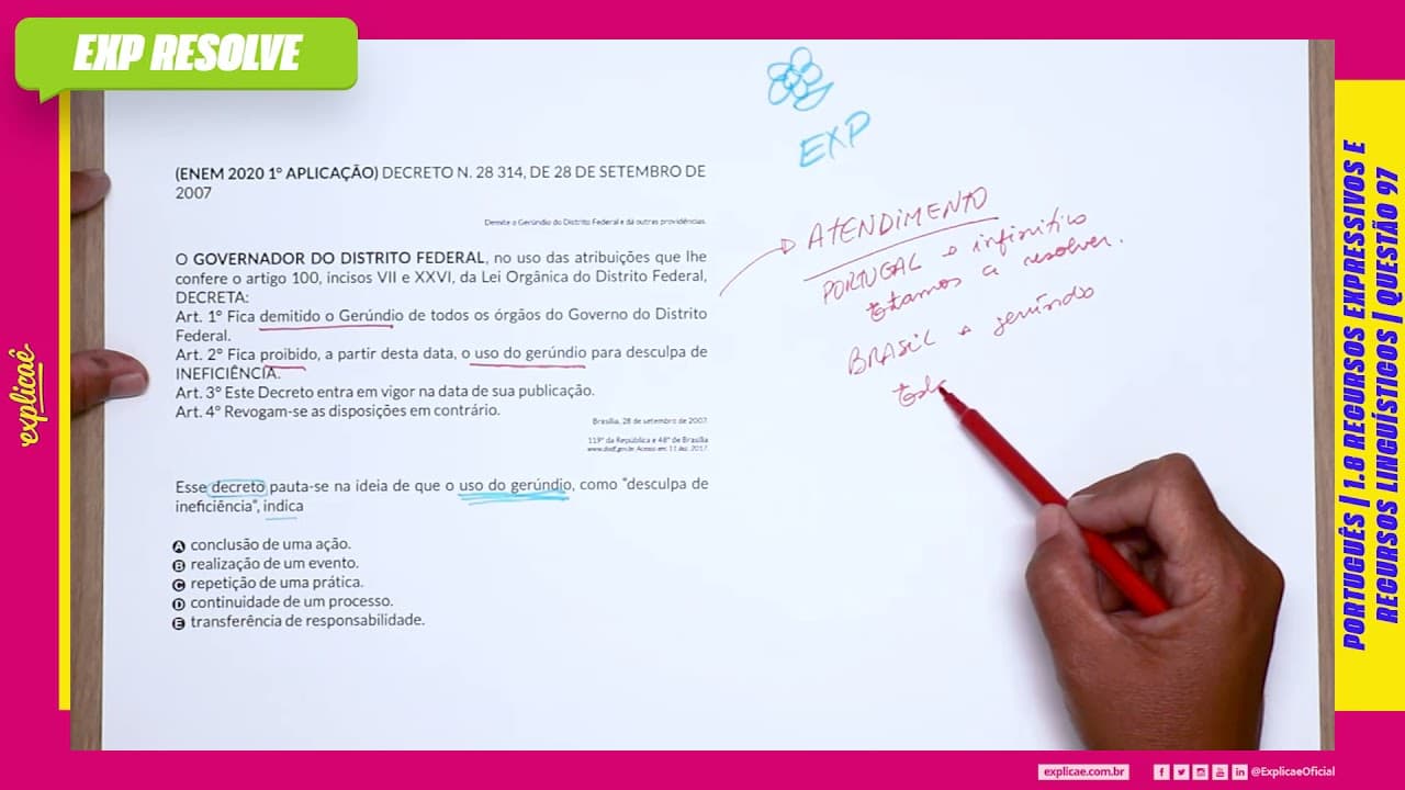 Thumbnail: DECRETO N. 28 314, DE 28 DE SETEMBRO DE (...) | RECURSOS EXPRESSIVOS E RECURSOS LINGUÍSTICOS