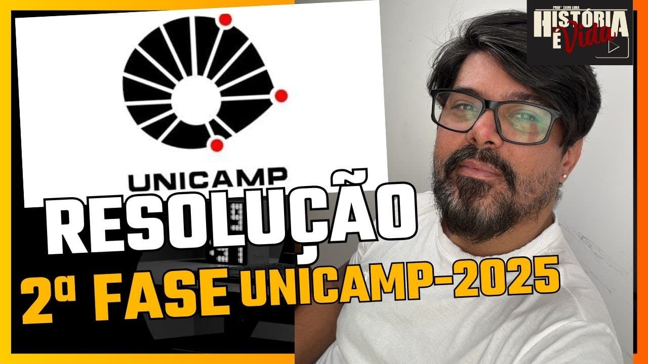 Thumbnail: RESOLUÇÃO  2ª FASE UNICAMP (2025) (Humanidades)