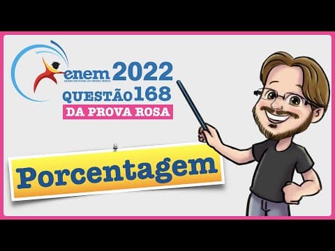 Thumbnail da aula: ENEM 2022 || Porcentagem || Uma equipe de marketing digital foi contratada para aumentar as vendas