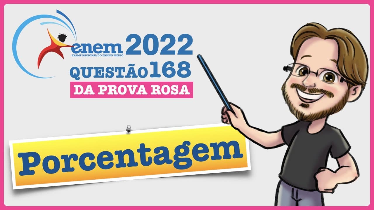 Thumbnail: ENEM 2022 || Porcentagem || Uma equipe de marketing digital foi contratada para aumentar as vendas