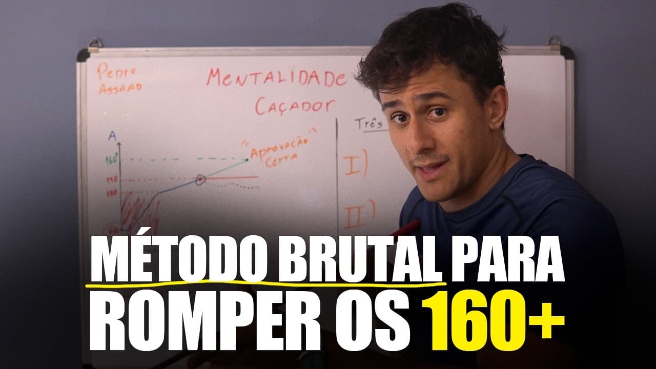 Thumbnail: Como ROMPER a BARREIRA dos 140 ACERTOS e passar em Medicina (acerte 160+ no ENEM 2026)