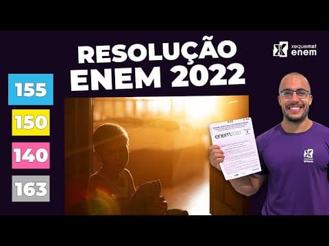 Thumbnail da aula: 🔘Questão 155 - Caderno Azul | Análise Combinatória | MATEMÁTICA ENEM 2022