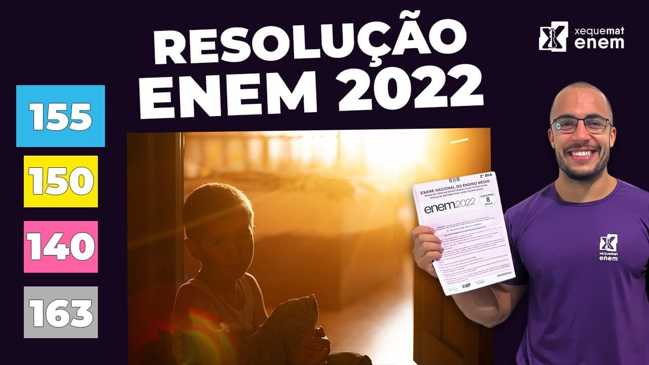 Thumbnail: 🔘Questão 155 - Caderno Azul | Análise Combinatória | MATEMÁTICA ENEM 2022