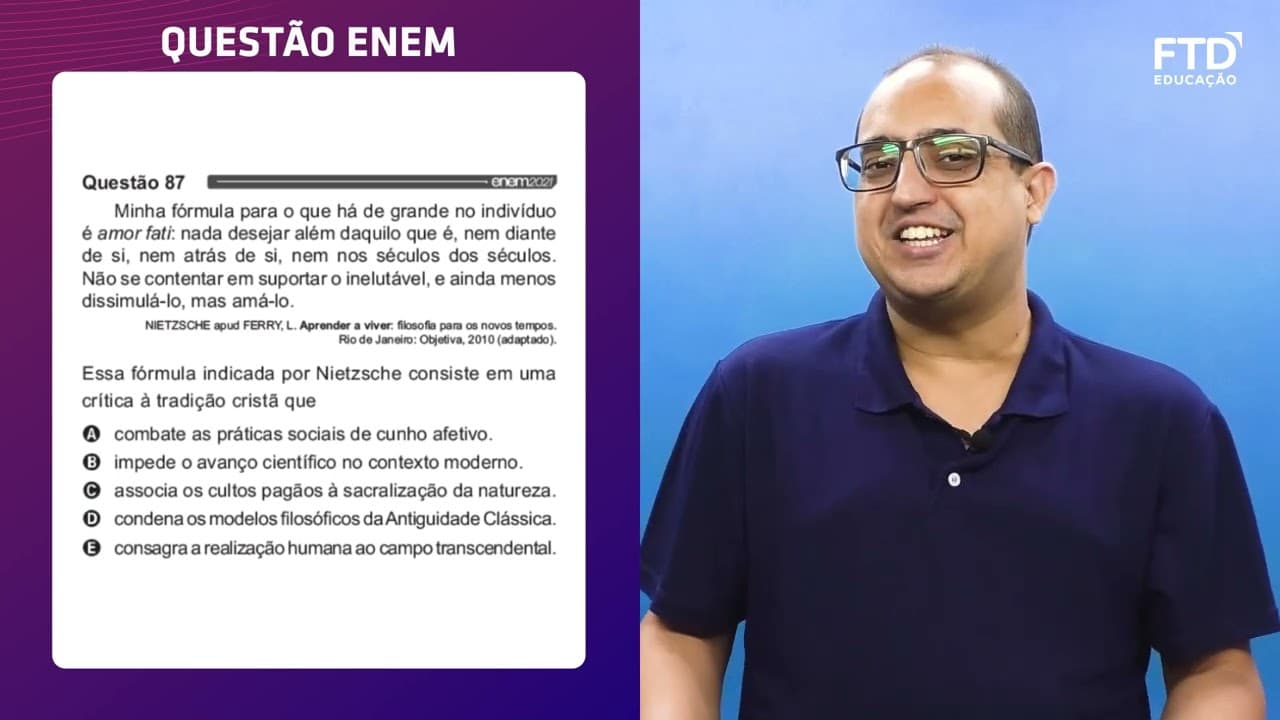 Thumbnail: FTD Resolve – Enem 2021 | Ciências Humanas – Questão 087 (prova azul)