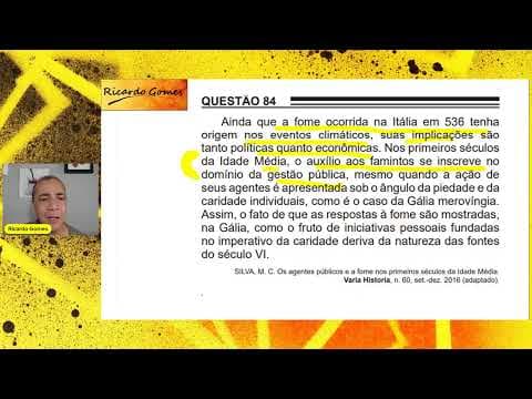 Thumbnail da aula: ENEM 2022 - Questão 84 - Humanas - Caderno rosa