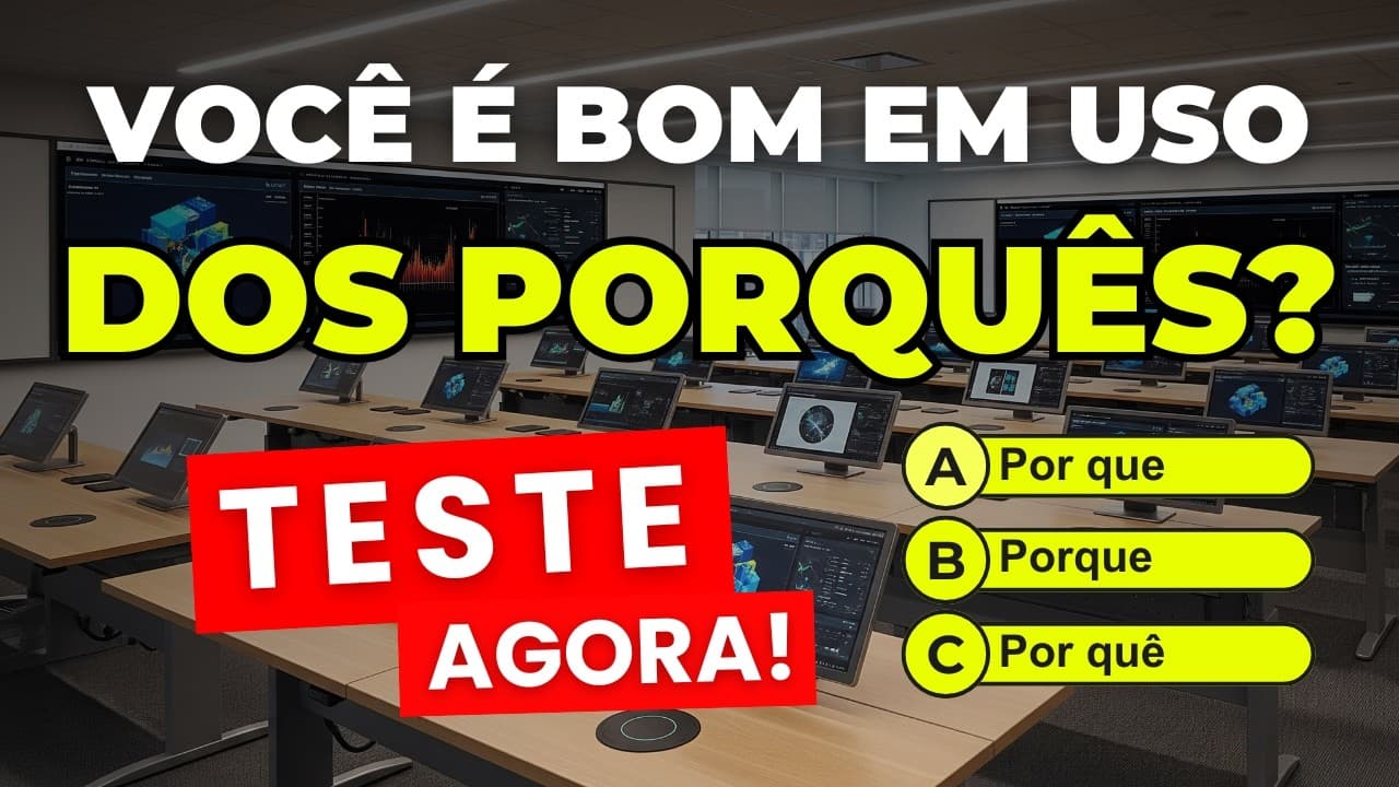 Thumbnail: TESTE RÁPIDO DE PORTUGUÊS! - Professora Pamba
