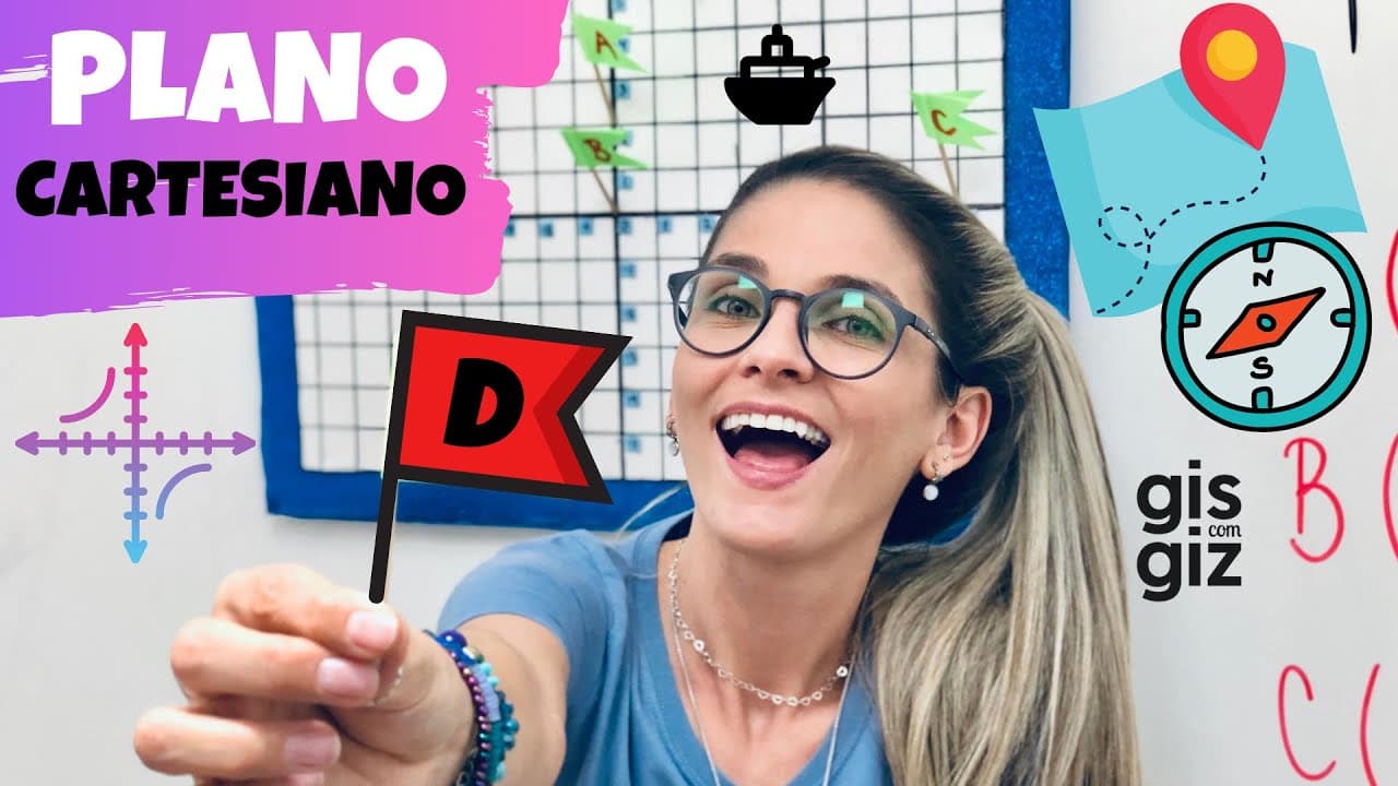 Thumbnail: PLANO CARTESIANO  | Aprenda de uma forma diferente \Prof. Gis/
