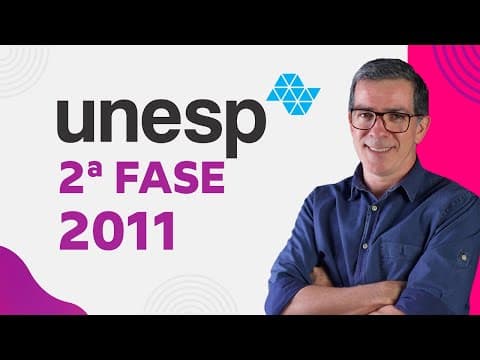 Thumbnail da aula: UNESP 2011 Segunda Fase  Física - Professor Pinguim