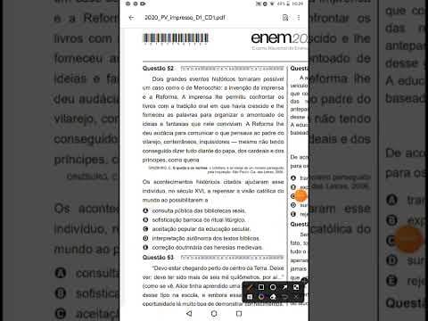 Thumbnail da aula: Revisão Enem 2022 Humanas 📚🤓💖 Questão 52 Enem 2020 Humanas 📚 caderno azul 1 apli