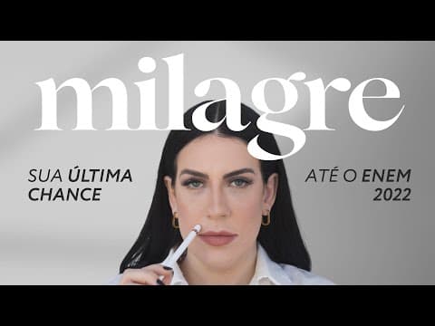 Thumbnail da aula: DAQUI ATÉ O ENEM SÓ UM MILAGRE NA SUA REDAÇÃO l enem 2022
