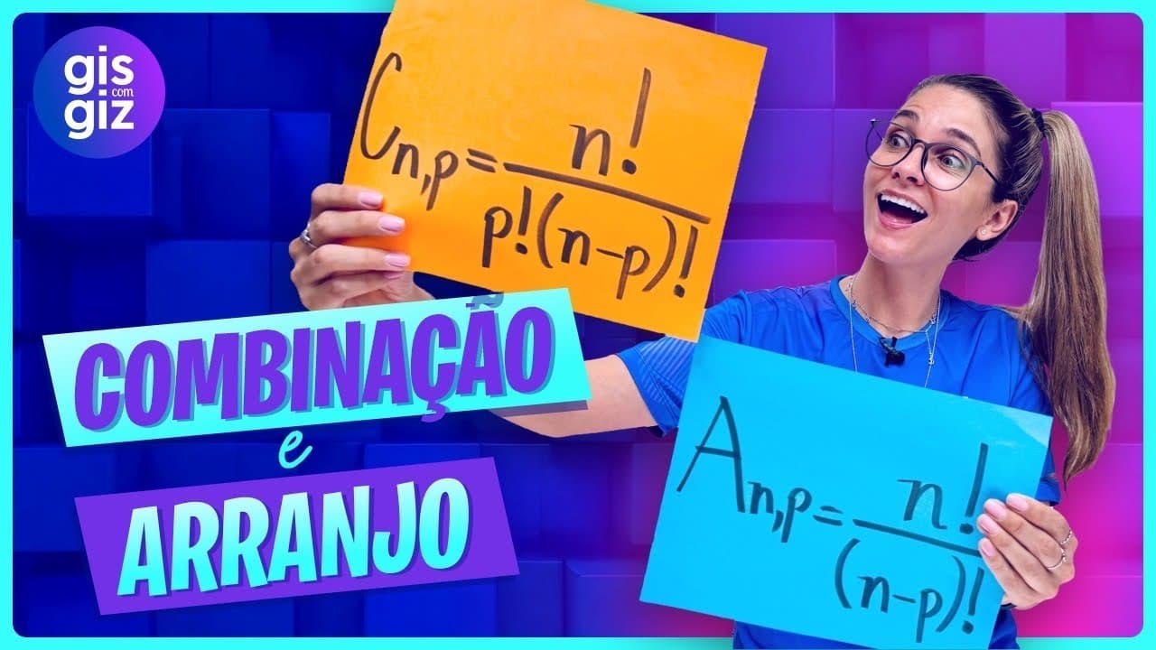 Thumbnail: ARRANJO E COMBINAÇÃO SIMPLES - QUAL UTILIZAR? APRENDA RÁPIDO - ANÁLISE COMBINATÓRIA