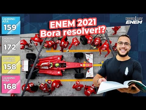 Thumbnail da aula: 🟣 Questão 159 - Caderno Azul | Razão e proporção | MATEMÁTICA ENEM 2021