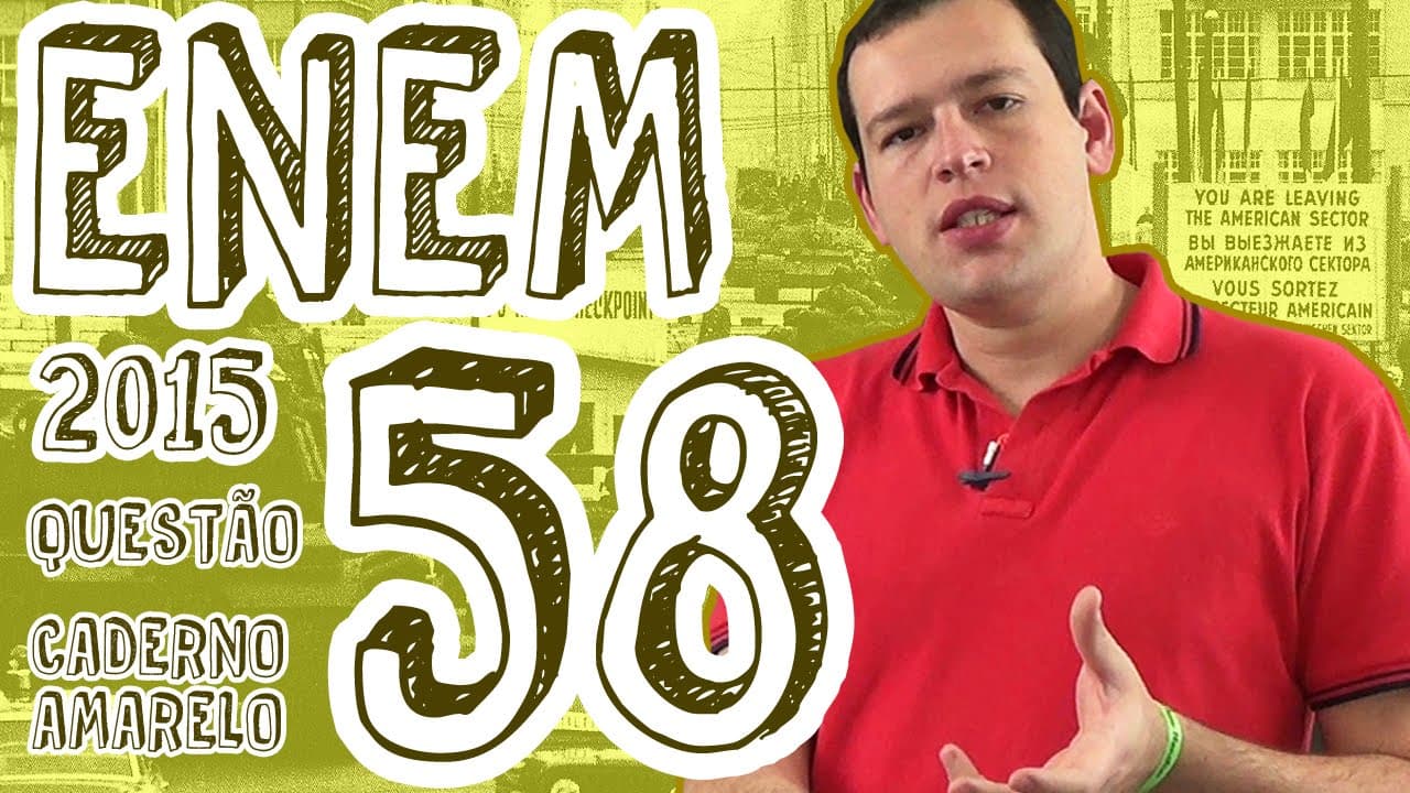 Thumbnail: ENEM 2015 - Questão 58 (Caderno Amarelo)