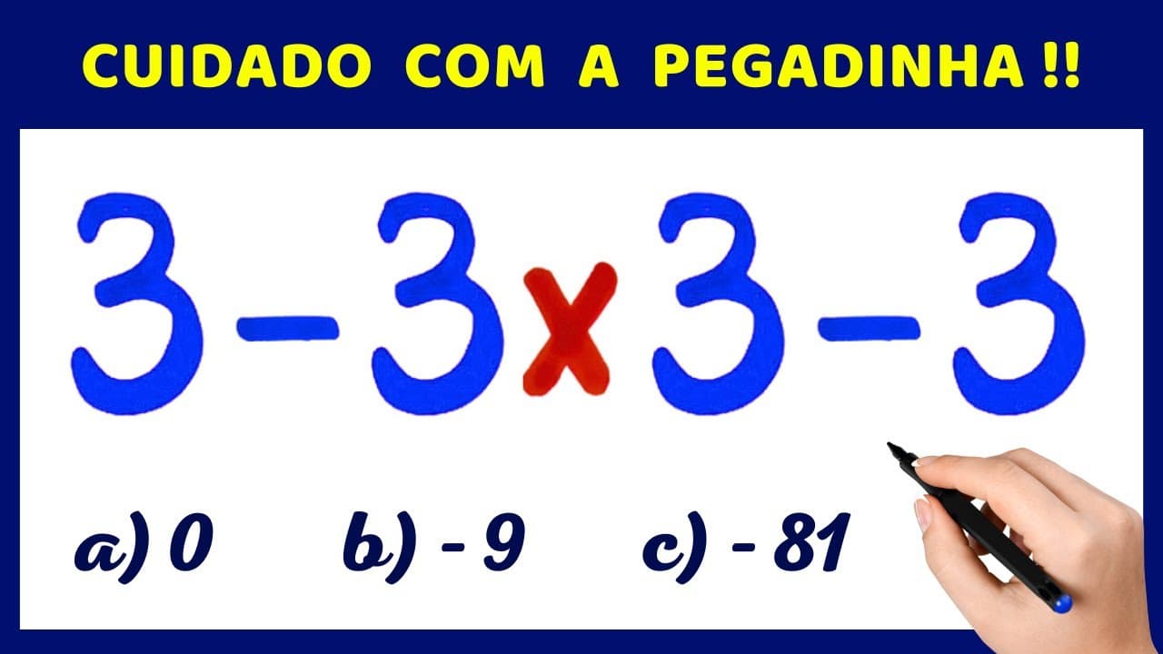 Thumbnail: 🤯VOCÊ ESTÁ FAZENDO ERRADO! Matemática básica todo dia.📚🚀