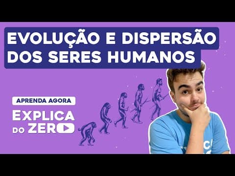 Thumbnail da aula: EVOLUÇÃO E DISPERSÃO DOS SERES HUMANOS | História | Explica do Zero | Prof. Jean Miranda