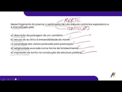 Thumbnail da aula: ENEM 2025 | Nesse fragmento do poema, o sentimento de luto adquire contornos...