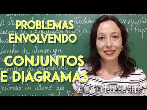 Thumbnail da aula: Problemas envolvendo conjuntos e diagramas - Professora Angela