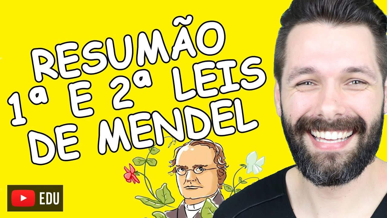 Thumbnail: PRIMEIRA E SEGUNDA LEIS DE MENDEL - Resumo e comparação | Biologia com Samuel Cunha