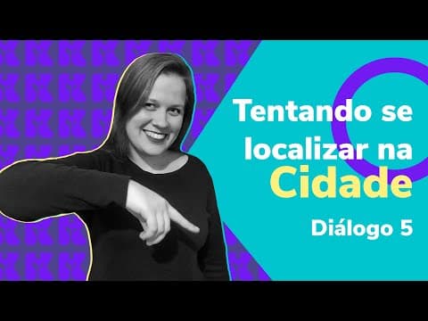 Thumbnail da aula: Tentando se localizar na cidade - diálogo 5 | Alemão | Aula #60
