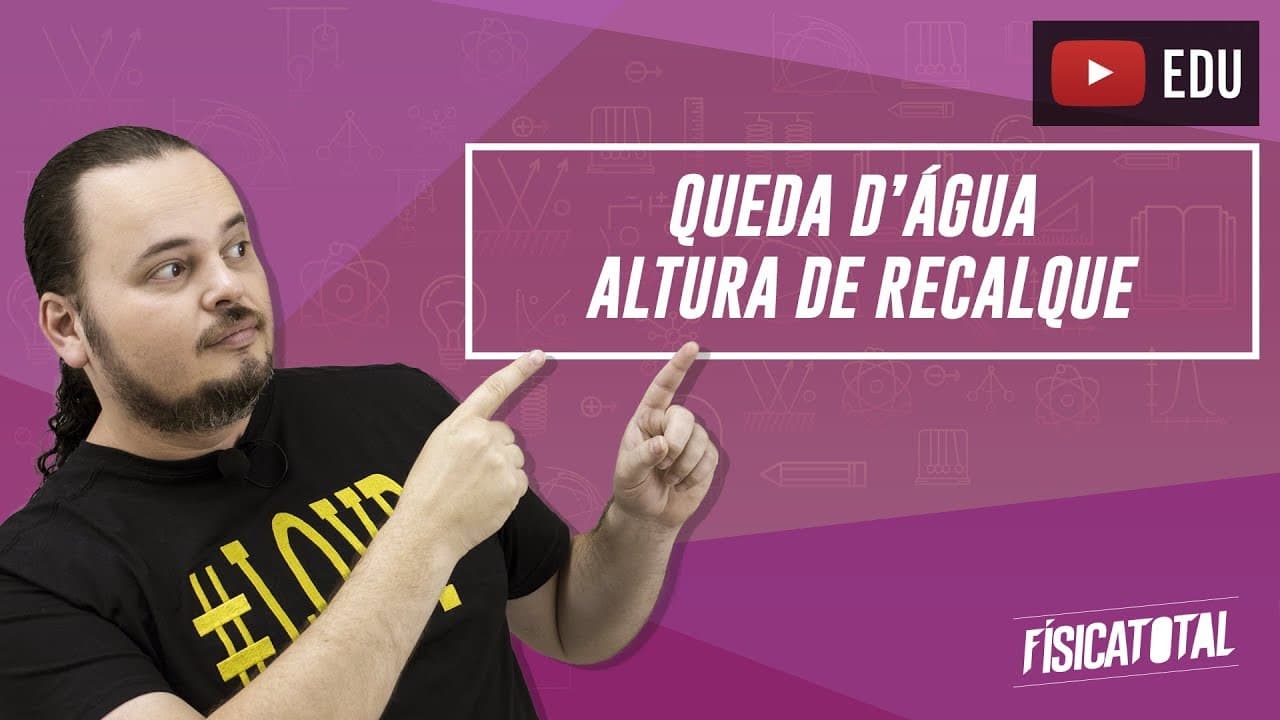 Thumbnail: Bomba de queda de água | altura de recalque | energia | Física em Questões 045