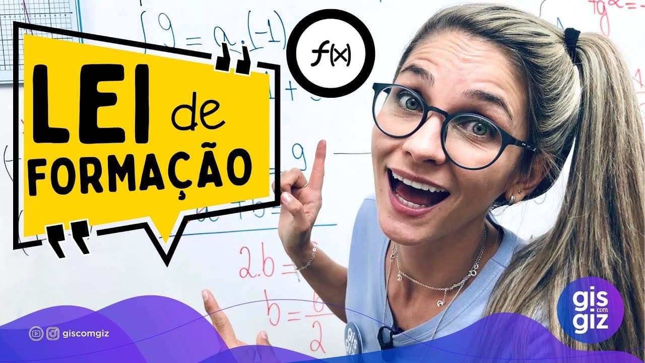 Thumbnail: FUNÇÃO AFIM -  LEI DE FORMAÇÃO | FUNÇÃO POLINOMIAL DO PRIMEIRO GRAU \Prof. GIs/ - AULA 6