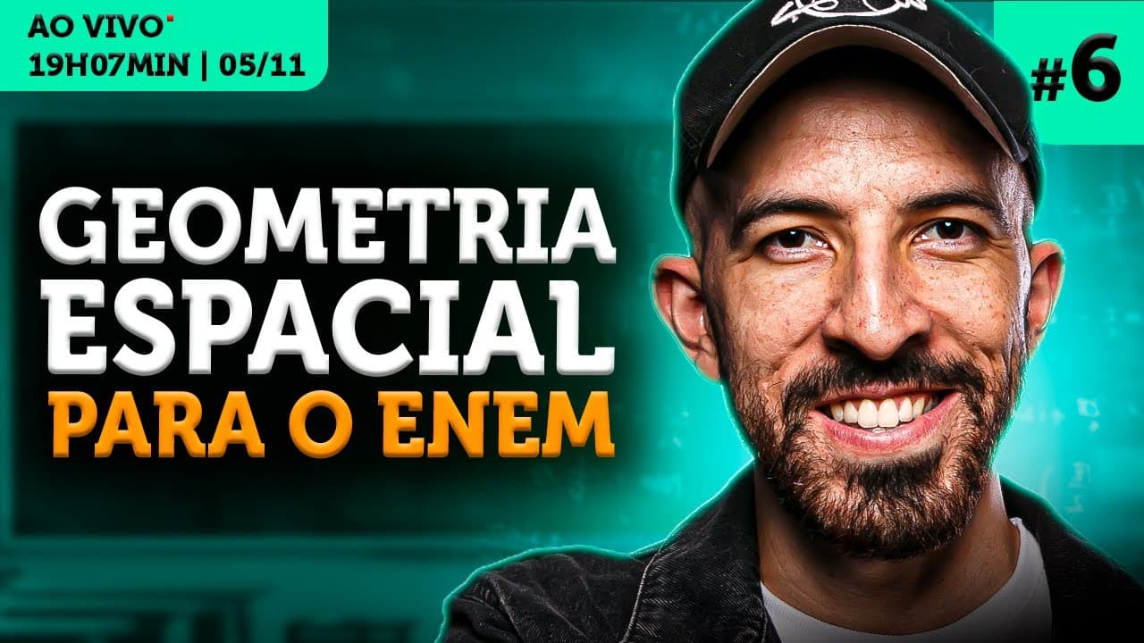 Thumbnail: Geometria Espacial no ENEM | Revisão ENEM