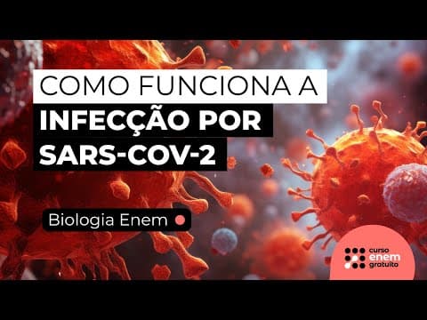 Thumbnail da aula: COMO FUNCIONA A INFECÇÃO POR SARS-COV-2 | Biologia para o Enem | Cláudia Aguiar