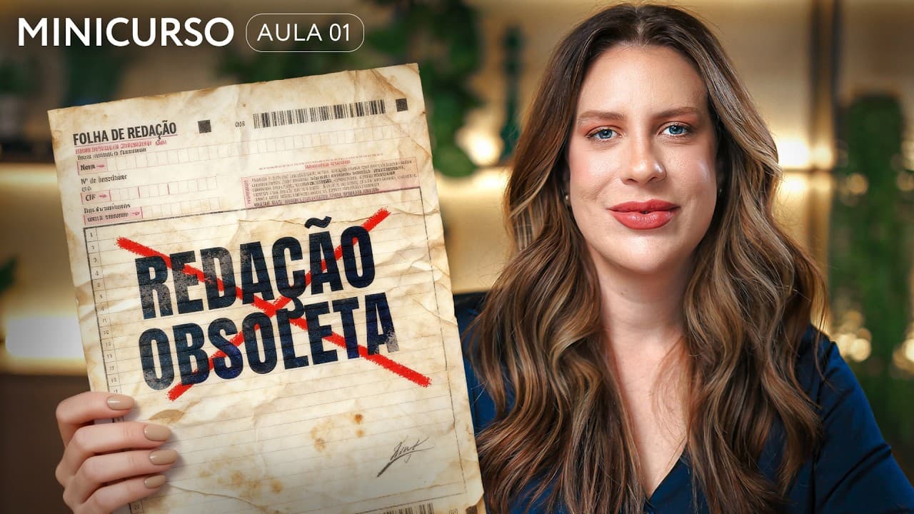 Thumbnail: Segredos do Enem que NÃO te contaram | Minicurso gratuito de redação AULA 01