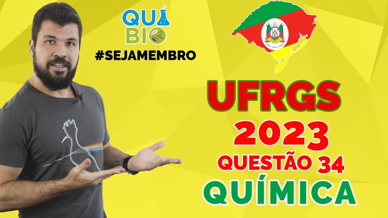 Thumbnail: UFRGS 2023 - Questão 34 - Vários métodos têm sido empregados para a captura de CO2 na atmosfera