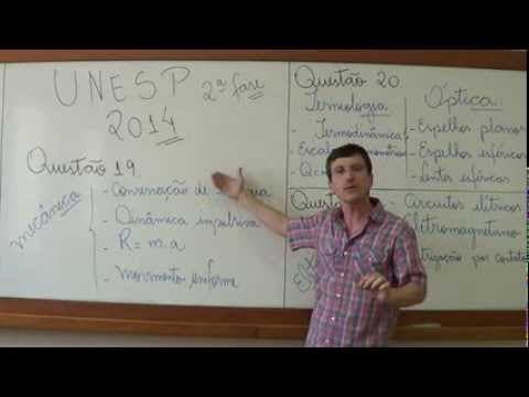 Thumbnail da aula: UNESP TIPS 2nd phase 2014 - Physics for Entrance Exams - Prof. Boaro