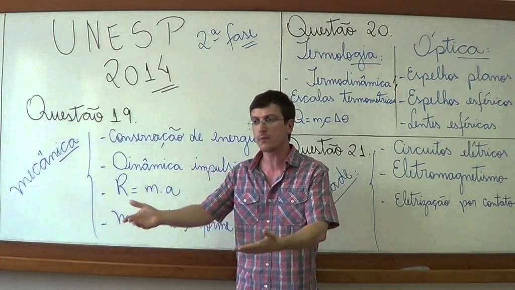 Thumbnail: UNESP TIPS 2nd phase 2014 - Physics for Entrance Exams - Prof. Boaro