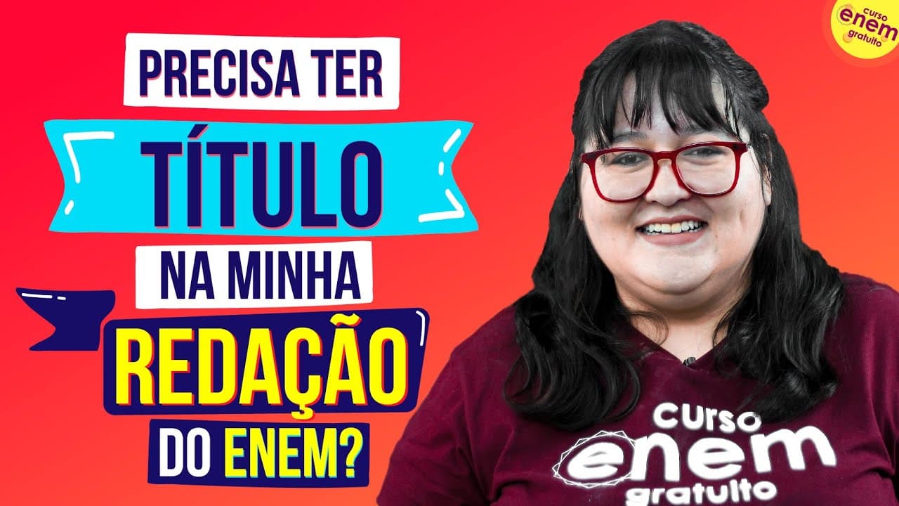Thumbnail: PRECISA TER TÍTULO NA REDAÇÃO DO ENEM? | Dicas para Redação do Enem