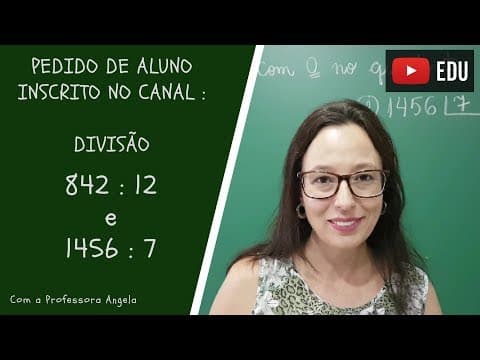 Thumbnail da aula: Divisão com 0 (zero) no Quociente - Vivendo a Matemática - Professora Angela