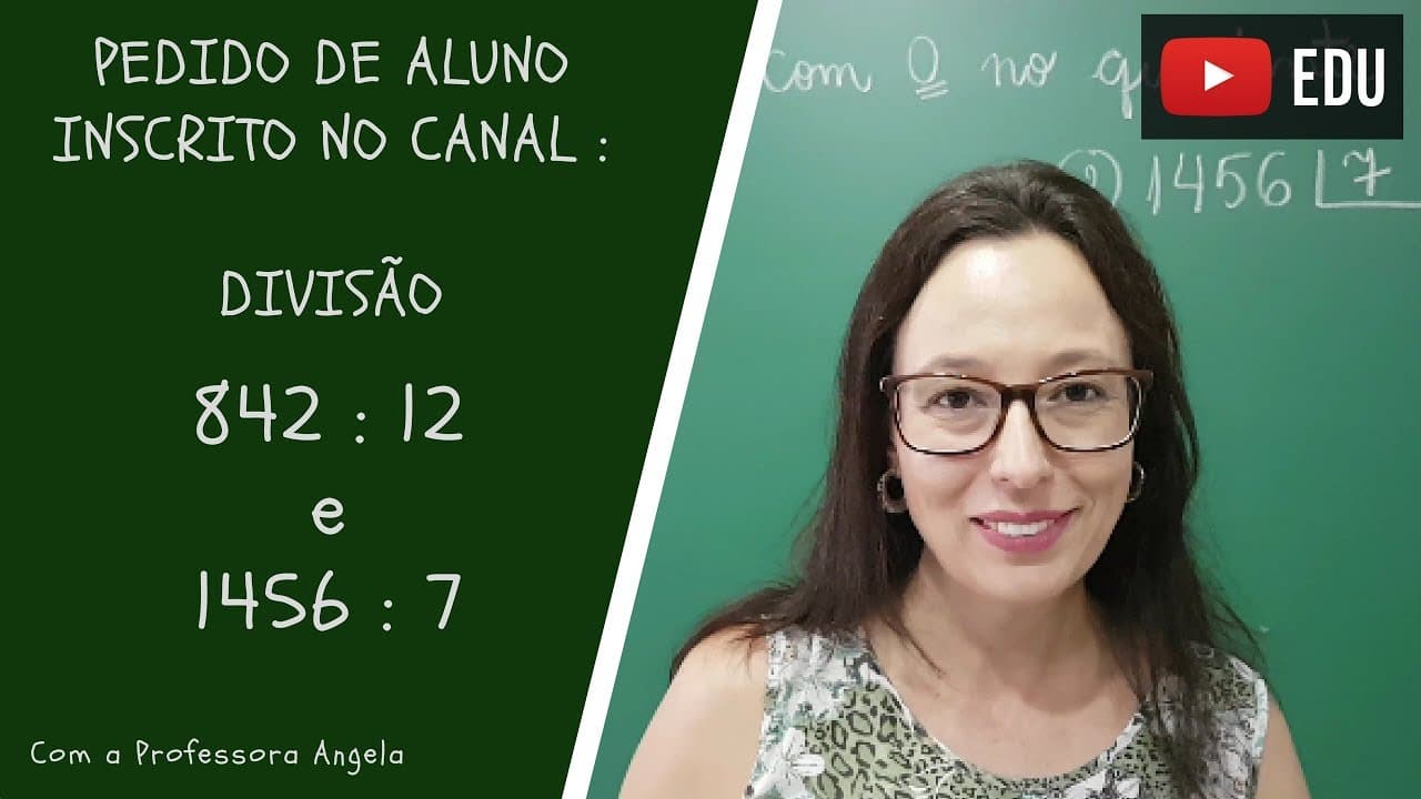 Thumbnail: Divisão com 0 (zero) no Quociente - Vivendo a Matemática - Professora Angela