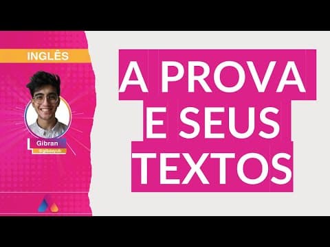 Thumbnail da aula: REVISÃO VESTIBULAR UFRGS 2021 | INGLÊS 01: A PROVA E SEUS TEXTOS | Curso Alternativa A