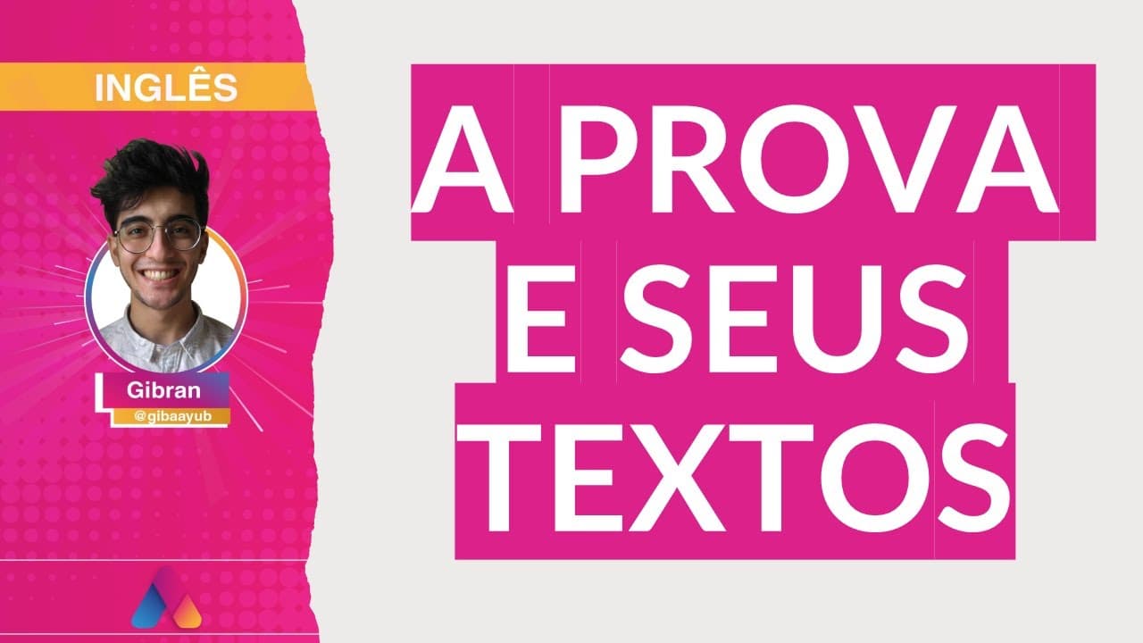 Thumbnail: REVISÃO VESTIBULAR UFRGS 2021 | INGLÊS 01: A PROVA E SEUS TEXTOS | Curso Alternativa A