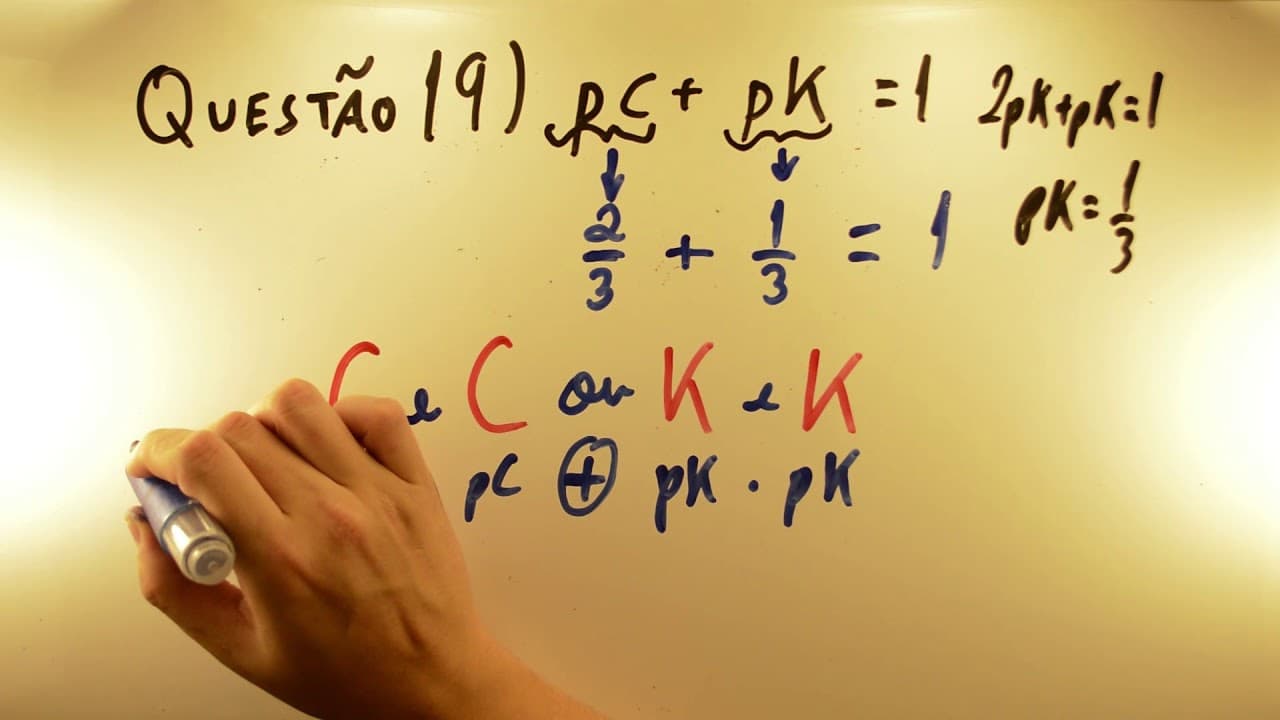 Thumbnail: UNICAMP 2018 - Matemática 19 - Probabilidades - 1ª fase - Aulas A+ Resolve
