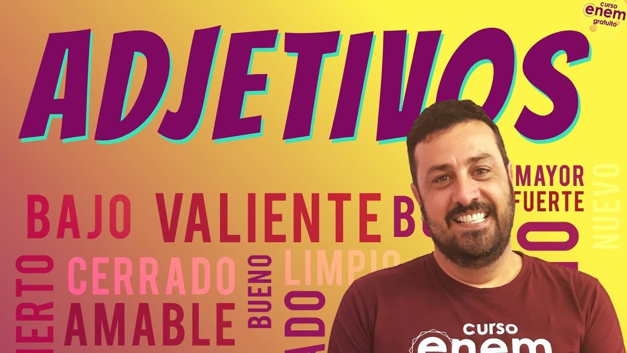 Thumbnail: ADJETIVOS NO ESPANHOL | Resumo de Espanhol para o Enem